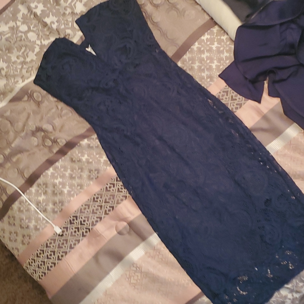 Royal blue bodycon dress